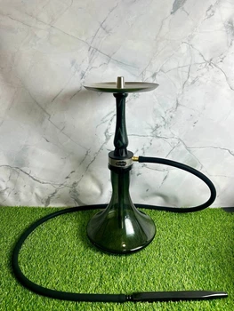 Кальян ATMOS Wood Green, 49 см, нержавеющая сталь, дерево и стекло