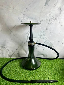 Кальян ATMOS Wood Black, 49 см, нержавеющая сталь, дерево и стекло