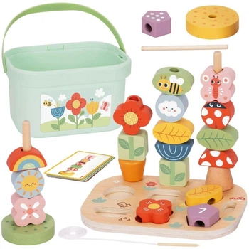 Игровой набор 5 в 1 Волшебный сад Монтессори Tooky Toy TP517