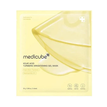Осветляющая гидрогелевая маска с койевой кислотой и куркумой Medicube Kojic Acid Turmeric Brightening Gel Mask (28 g)