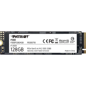 Накопитель SSD Patriot P300 128GB M.2 2280 PCIe Gen 3.0 x4