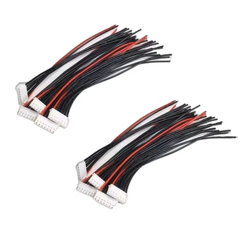 Комплект из 10 балансировочных кабелей JST-XH 6S 7pin 22AWG 25см для LiPo аккумуляторов