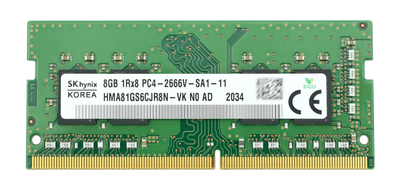 Оперативна пам'ять SODIMM 8Gb DDR4-2666 Hynix HMA81GS6CJR8N-VK б/в hma81gs6cjr8n-vk
