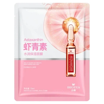 Увлажняющая тканевая маска для лица с экстрактом астаксантина Beotua Astaxanthin Moisturizing Facial Mask, 25 мл