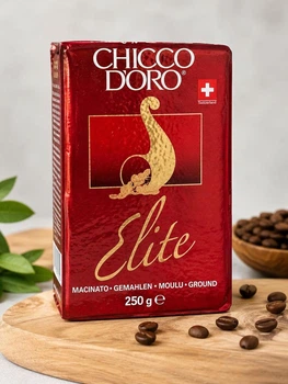 Кава мелена Chicco d'Oro Elite Ground Coffee Чіко ДОро Елітна суміш арабіки та робусти Вакуум пакет 250г