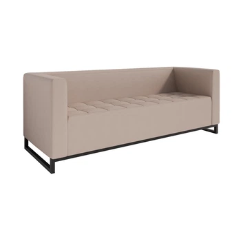 Диван Space 210×76×76 см екошкіра Soft Beige (металевий каркас)