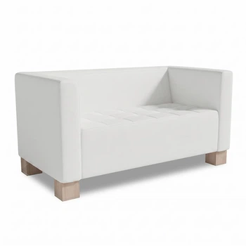 Диван Space 210×76×76 см екошкіра Soft White