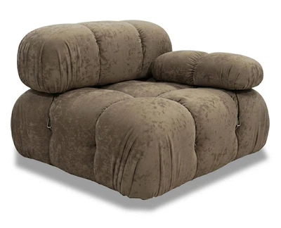 Модульний диван Bradley 90×90×70 см Coffee Brown (спинка + підлокітник)