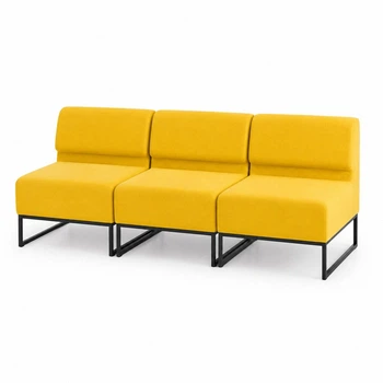 Диван Lounge 231×77×83 см екошкіра Soft Sun (три модулі)