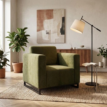 Диван Kansas Deep Olive 90×75×88 см (металевий каркас)
