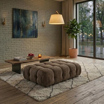 Модульний диван-пуф Bradley 150×90×40 см Coffee Brown