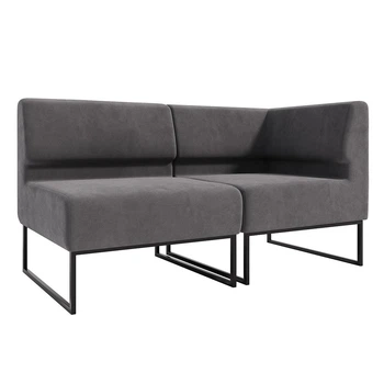 Модульний диван Lounge 154×77×83 см Deep Graphite