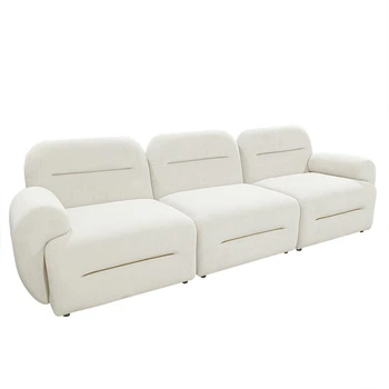 Модульний диван Dolce 255×84×80 см екошкіра Soft White