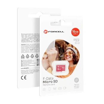 Карта пам'яті microSD 16GB U3 Class 10 Forcell F-Data Red (5903396324710)
