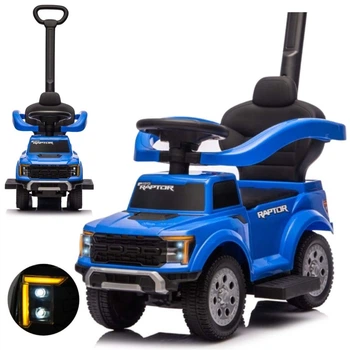 Машинка-каталка Milly Mally з батьківською ручкою 3 в 1 Ford F-150 Синя (5907090701167)