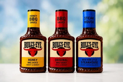 Набор BBQ-соусов Bull's-Eye Original + Honey + New York Style Steakhouse, 3 × 300 мл кетчуп