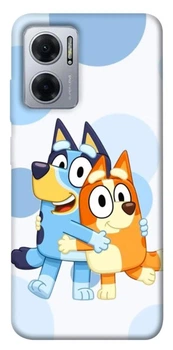 TPU чехол Demsky Bluey and bingo для Xiaomi Redmi Note 11E