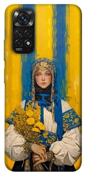 TPU чехол Demsky Ukrainian woman для Xiaomi Redmi Note 11 (Global) / Note 11S