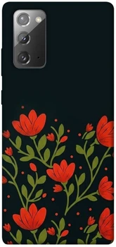 TPU чехол Demsky Червоний цвіт для Samsung Galaxy Note 20