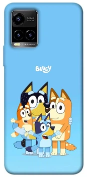 TPU чехол Demsky Bluey family для Vivo Y21 / Y33s