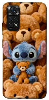 TPU чехол Demsky Stitch teddy bears для Xiaomi Redmi Note 11 (Global) / Note 11S