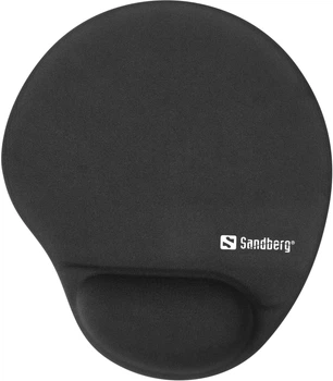 Podkładka pod mysz Sandberg Memory Foam Mousepad Round Czarna (5705730520372)