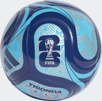Футбольный мяч Adidas Fifa World Cup 26 Trionda Club темно-синий, голубой Унисекс 5