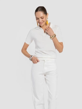 Поло жіноче Arber Polo Knit WD3 SS WTR-241 M білий (W09.47.00.625)