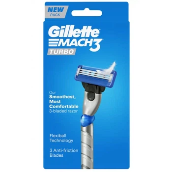 Станок для гоління Gillette Mach3 Turbo з 1 змінним картриджем