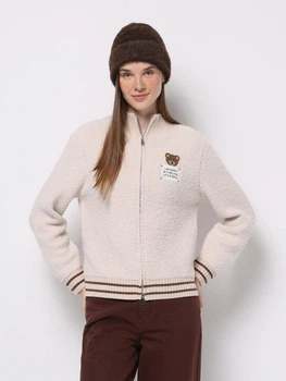 Толстовка на блискавці утеплена жіноча Colin's CL1076627BEI M Beige (8684112955889)