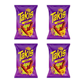 Набор Кранчи 4шт Takis Fuego Чили Лайм 100g