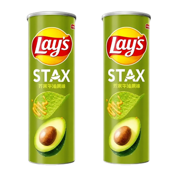 Набор Чипсы 2шт Lay's Stax Азиатские со Вкусом Авокадо и Сладкой Горчицы 104g