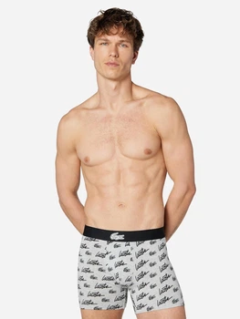 Трусы боксеры мужские Lacoste 845802281 XL Серые (1161215413)