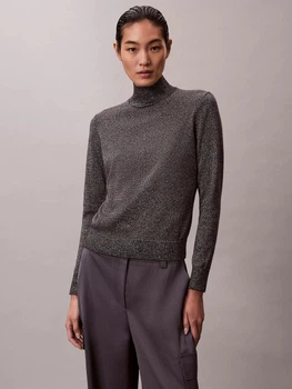 Гольф-водолазка теплая женская Calvin Klein 44E363G-2E9(Coal) S Темно-серая (199155421461)