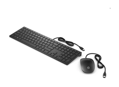 Комплект дротовий HP Pavilion 400 мишка і клавіатура, USB-A, чорний (4CE97AA)