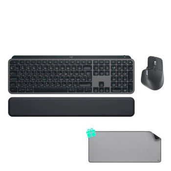 Комплект Logitech MX Keys for Business UA Graphite + Desk Mat Studio Series Mid Grey (MX920-010933)