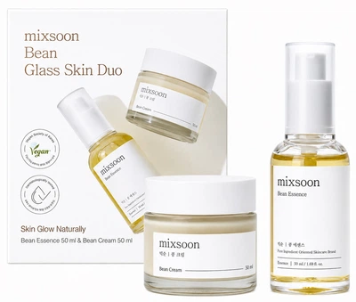 Набір по догляду за обличчям Mixsoon Bean Glass Skin Duo Есенція 50 мл + Крем 50 мл (8809732914805)