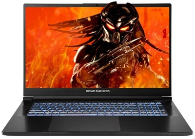 Ноутбук DREAMMACHINES RG4060-17PL37 (RG4050-17PL37), Intel Core i7-14650HX / 17.3" / 144 Гц / RAM 16 ГБ DDR5 / SSD 1 ТБ / Intel UHD Graphics + RTX 4050 / Без ОС / Чорний