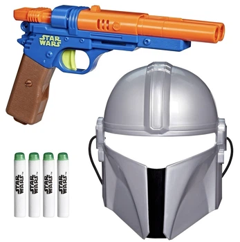 Ігровий набір Hasbro Star Wars The Mandalorian Бластер NERF GlowStrike Маска Мандалорця (G2527) (5010996419484)