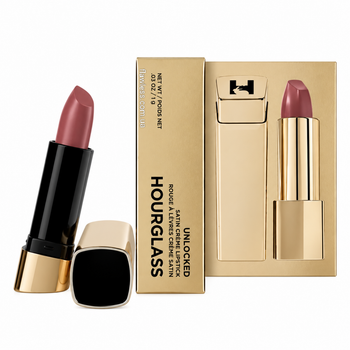 Увлажняющая помада для губ Hourglass Unlocked Satin Creme Lipstick Mini Оттенок Dahlia 318 Rosewood 1g