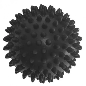 Масажний мʼячик шипований твердий 9 см, чорний EasyFit (302944)