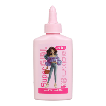 Клей ПВА 100мл суперковп. ZiBi SUPER GIRL 6105 (104) /ZB.6105/