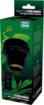 REPTO CERAMIC E27 LIGHT HOLDER SURFACE (R2300007) керамічний патрон для тераріума