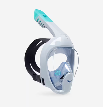 Полнолицевая Детская Маска Subea Easybreath Freetalk XS (от 4 до 10 лет) для Плавания, Ныряния, Снорклинга Синий