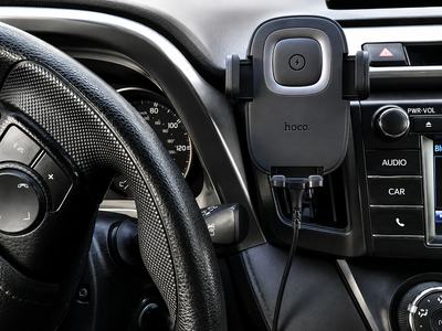 Держатель телефона для Toyota RAV-4 2013-2019 (Комлект: основа для панели Toyota RAV-4 + держатель HOCO).