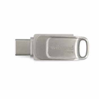 Флеш-накопичувач Wibrand USB 3.2 Gen1 Bee 128GB USB Type-A/USB Type-C Silver