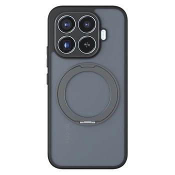 Защитный чехол Deexe Matte Skin Kickstand with MagSafe для Xiaomi 17T - Transparent Black