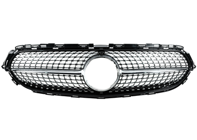Передняя решётка Diamond Silver для Base Mercedes E-class coupe C238 2016-2024 гг