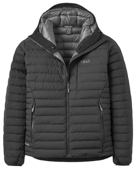 Мужской пуховик Rab Microlight Windstopper Hoody, Black, M
