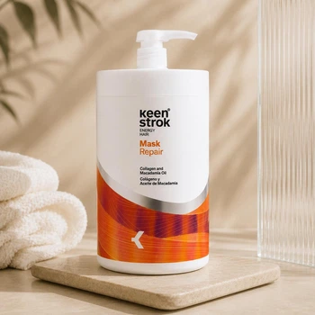 Маска для волос глубокое восстановление поврежденных волос Keen Strok Intense Hair Repair Mask профессиональная восстанавливающая питательная маска с коллагеном маслом макадамии и витамином Е 1кг